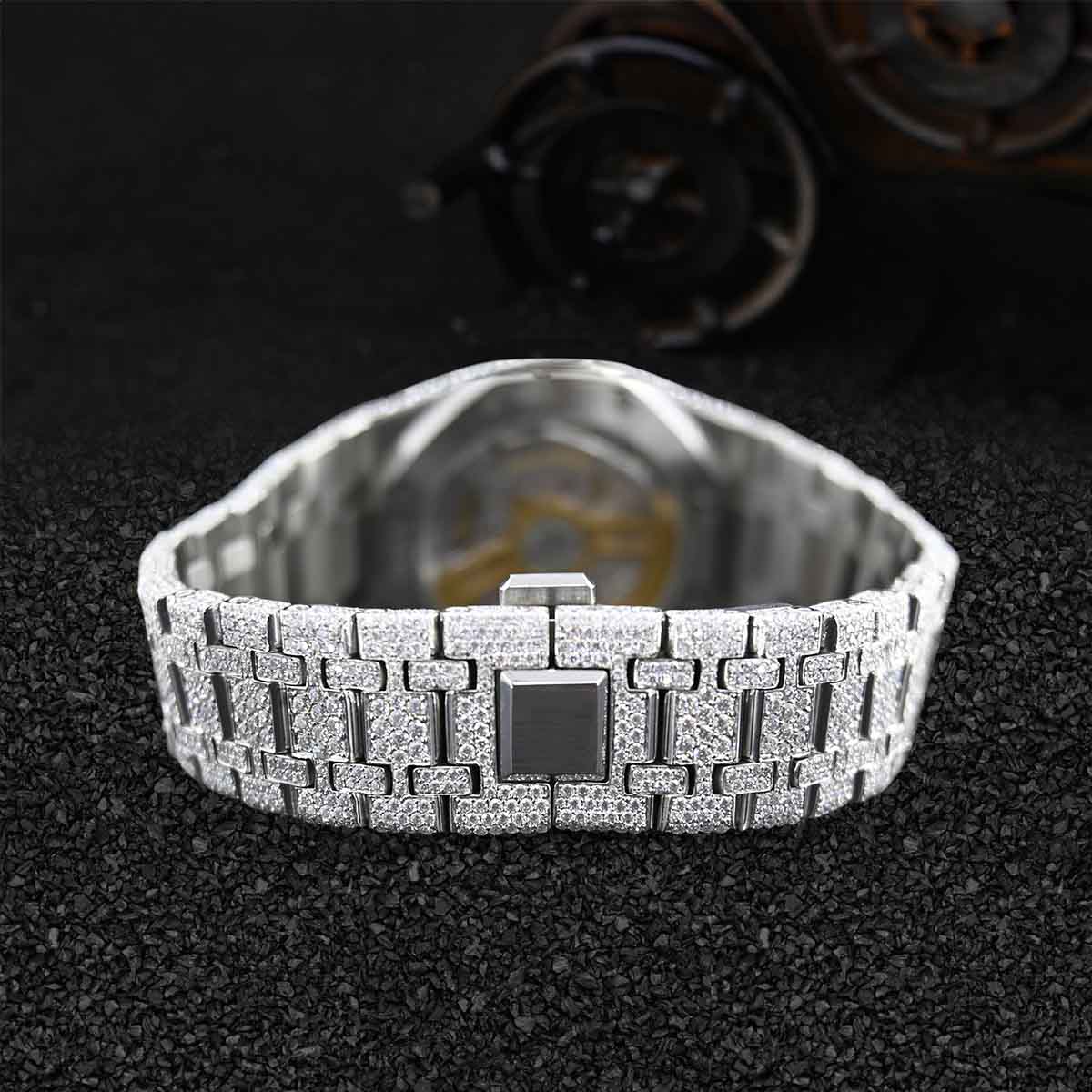 Audemars Piguet Iced Out Watch for Men Moissanite Bust Down Hip Hop Jewelry