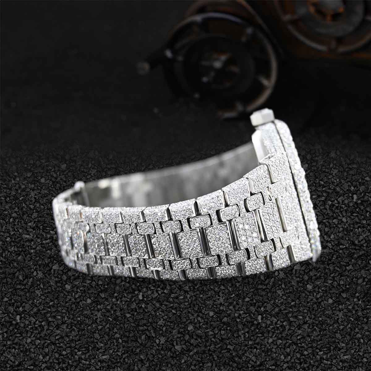 Audemars Piguet Iced Out Watch for Men Moissanite Bust Down Hip Hop Jewelry