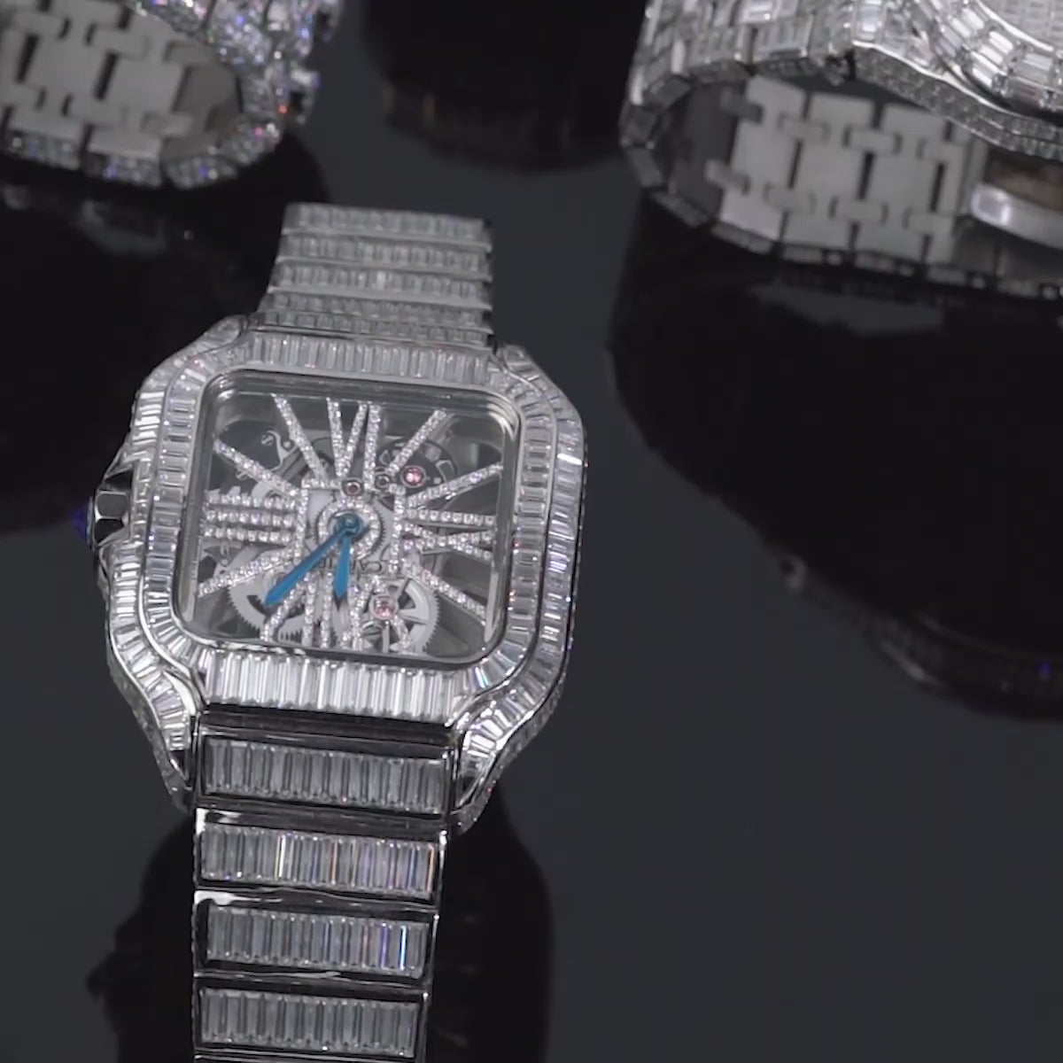 Iced Out Watch for Men Women Audemars Piguet Rolex Cartier Patek Philippe Moissanite Bust Down Bling Hip Hop Jewelry